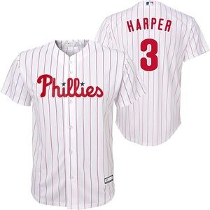 Phillies Bryce Harper #3 Genuine MLB Jersey.  Size 4T